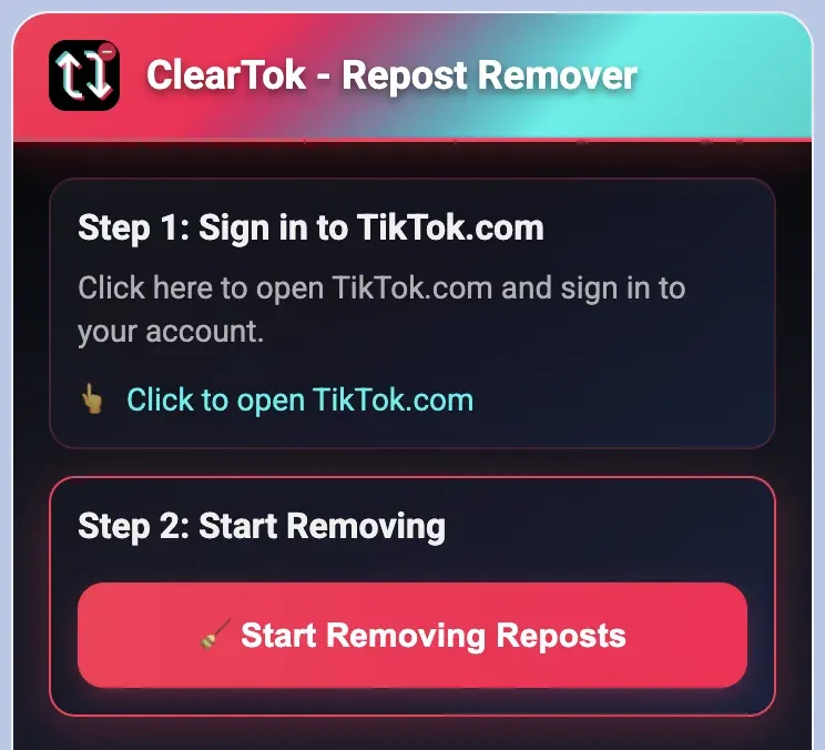 ClearTok Progress