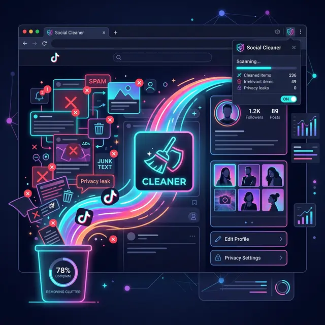 Best TikTok Cleaner Extension 2026 – Free, No Ads, No Password