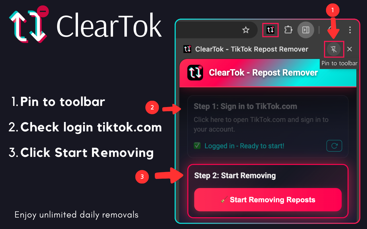 How to use ClearTok for TikTok